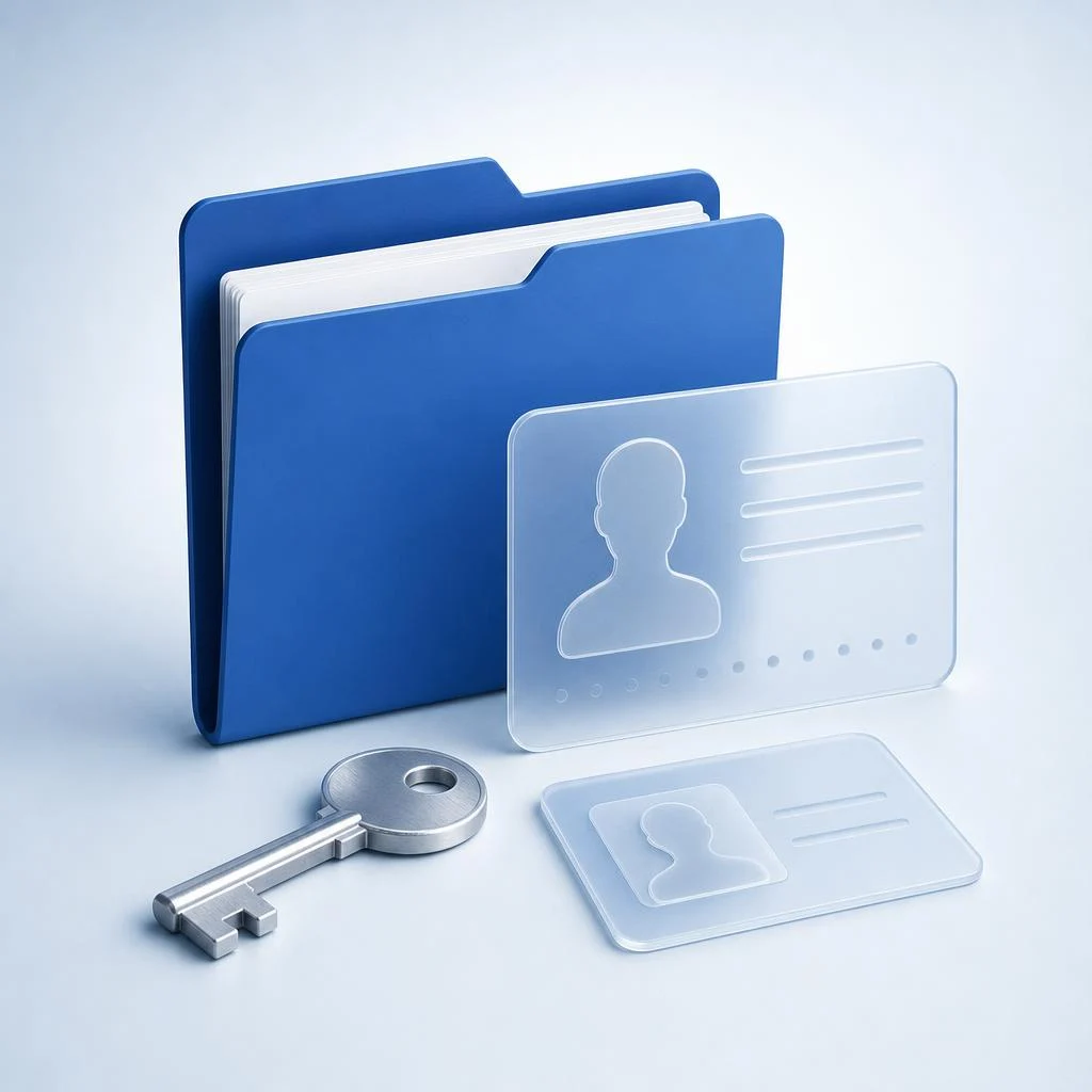 Original conceptual artwork representing personal-profile privacy, not a broker screenshot.