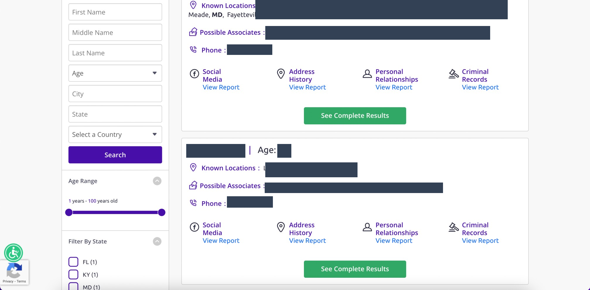 Historical Alternatively, find your profile and click on “ copy link address .” interface example for Social Catfish. Example identifying details are obscured where needed.