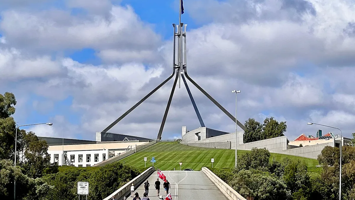 Parliament House in Canberra, a file photograph illustrating the Australian government investigation.